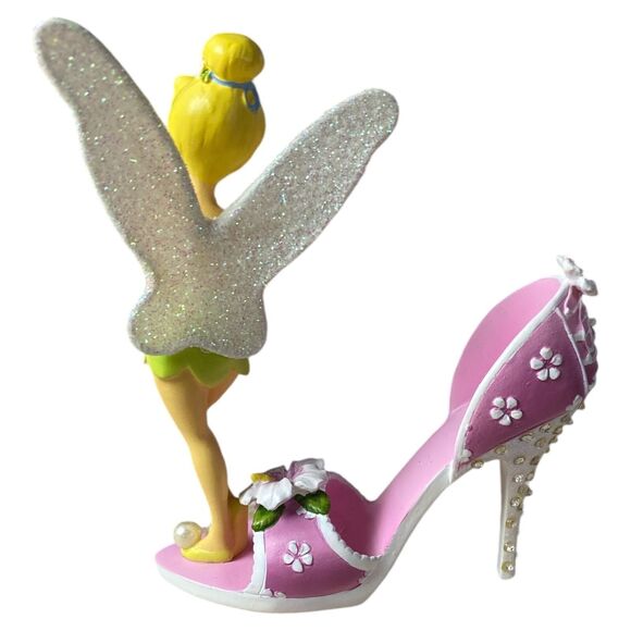 Hamilton Tinker Bell Hibiscus Honey High Heel Shoe Figurine Disney Fairy - Picture 3 of 6